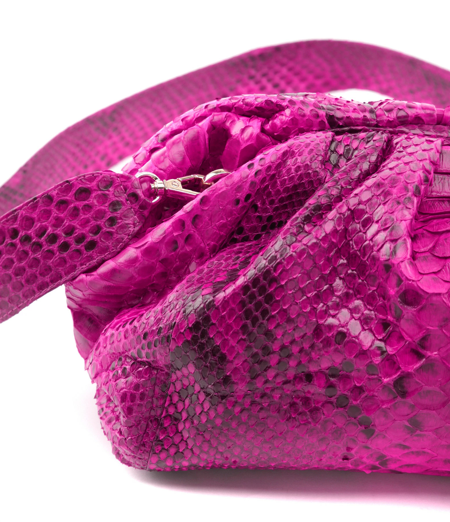 SISTA PARIS Sac Big Uniq Cuir Souple Python Pink Devil 6 SISTA PARIS Sac Big Uniq Cuir Souple Python Pink Devil – Image 4