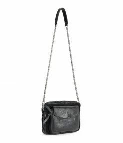 Alternative view of CLARIS VIROT Sac Big Charly Python, Suédé Noir