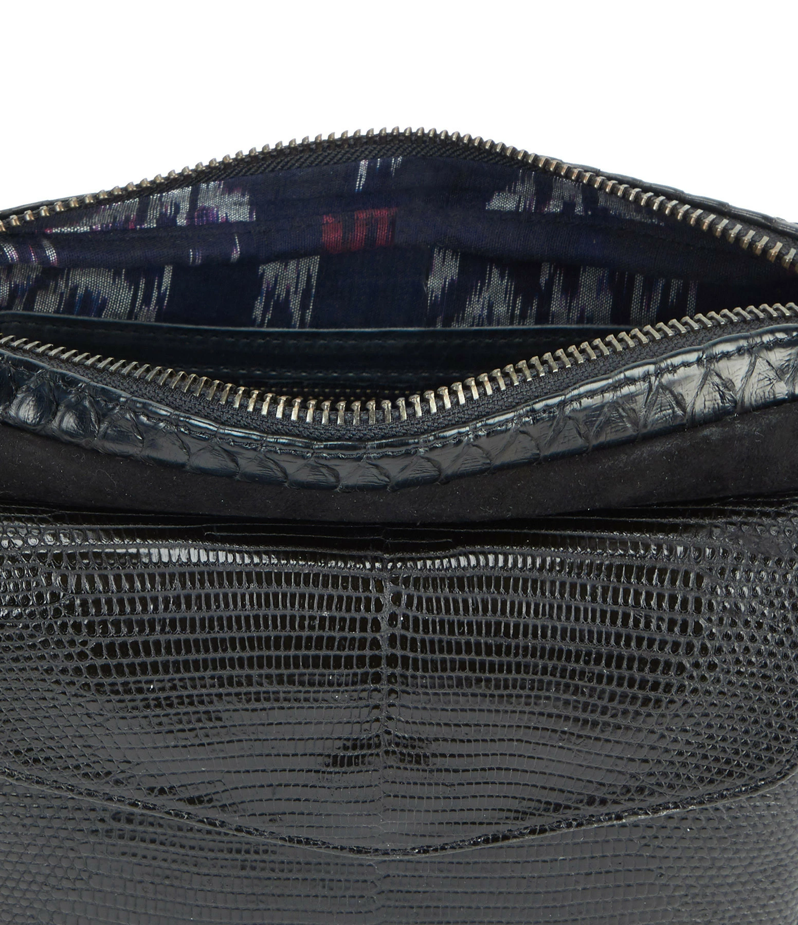 CLARIS VIROT Sac Big Charly Python, Suédé Noir 5 CLARIS VIROT Sac Big Charly Python, Suédé Noir – Image 3