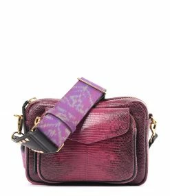 CLARIS VIROT Sac Charly Lézard Endek Violet