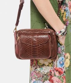 CLARIS VIROT Sac Charly Python Chocolat Endek Bordeaux 12 CLARIS VIROT Sac Charly Python Chocolat Endek Bordeaux -jerome dreyfuss shop unnamed file 1572