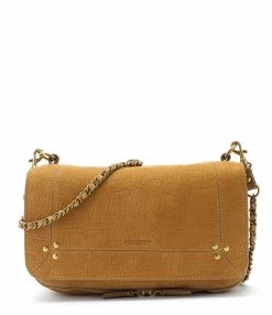 JEROME DREYFUSS Sac Bobi Cuir Suédé Croco Lion
