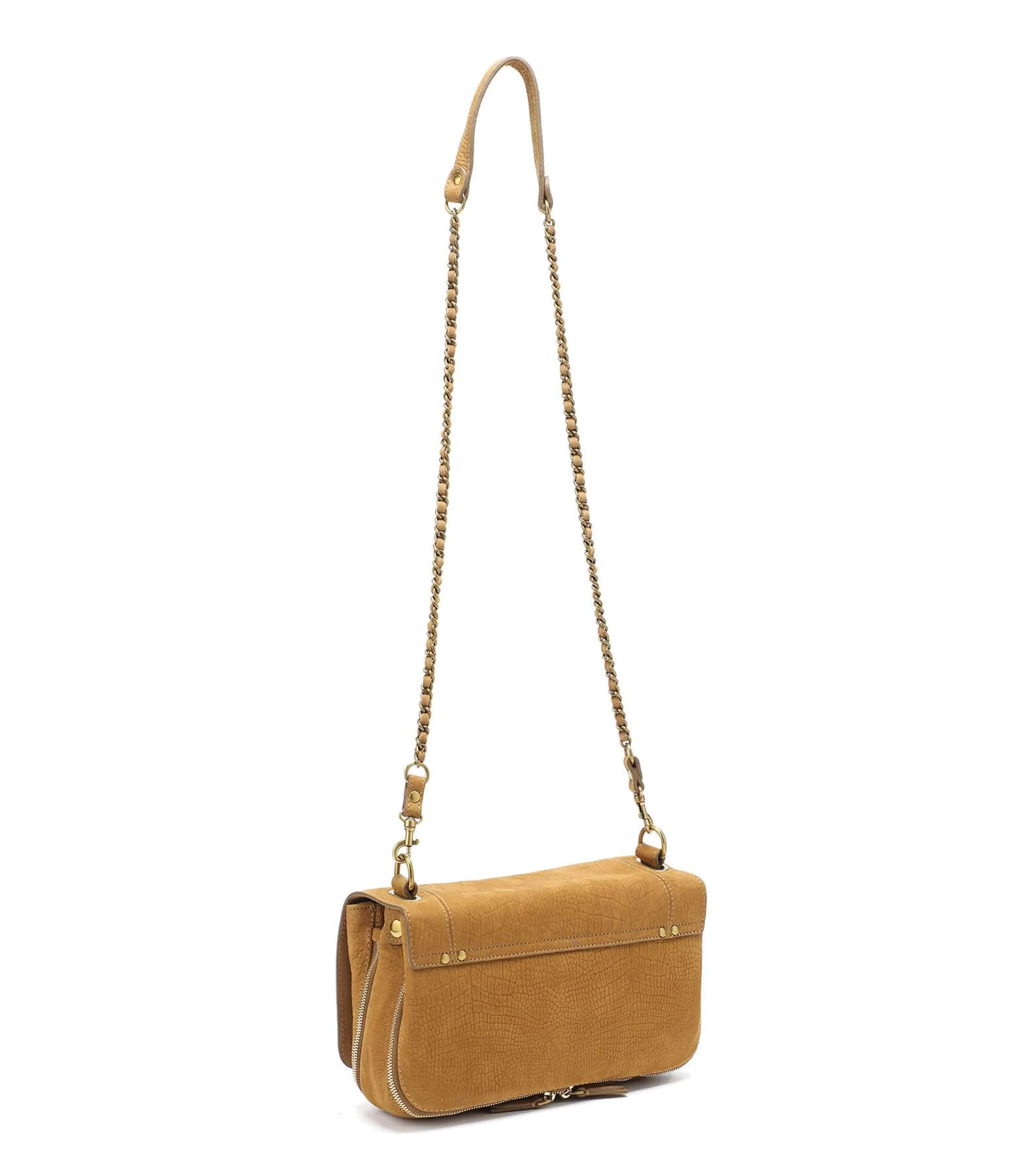 JEROME DREYFUSS Sac Bobi Cuir Suédé Croco Lion 5 JEROME DREYFUSS Sac Bobi Cuir Suédé Croco Lion – Image 3