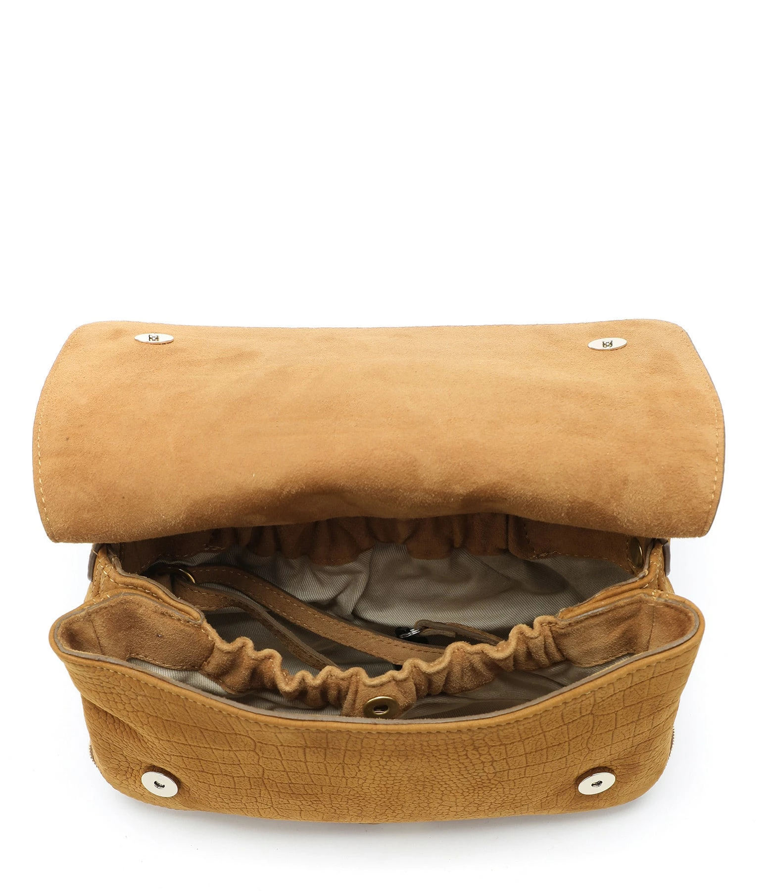 JEROME DREYFUSS Sac Bobi Cuir Suédé Croco Lion 6 JEROME DREYFUSS Sac Bobi Cuir Suédé Croco Lion – Image 4