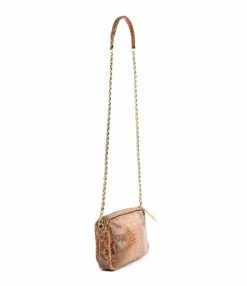 Alternative view of CLARIS VIROT Sac Charly Python Moka