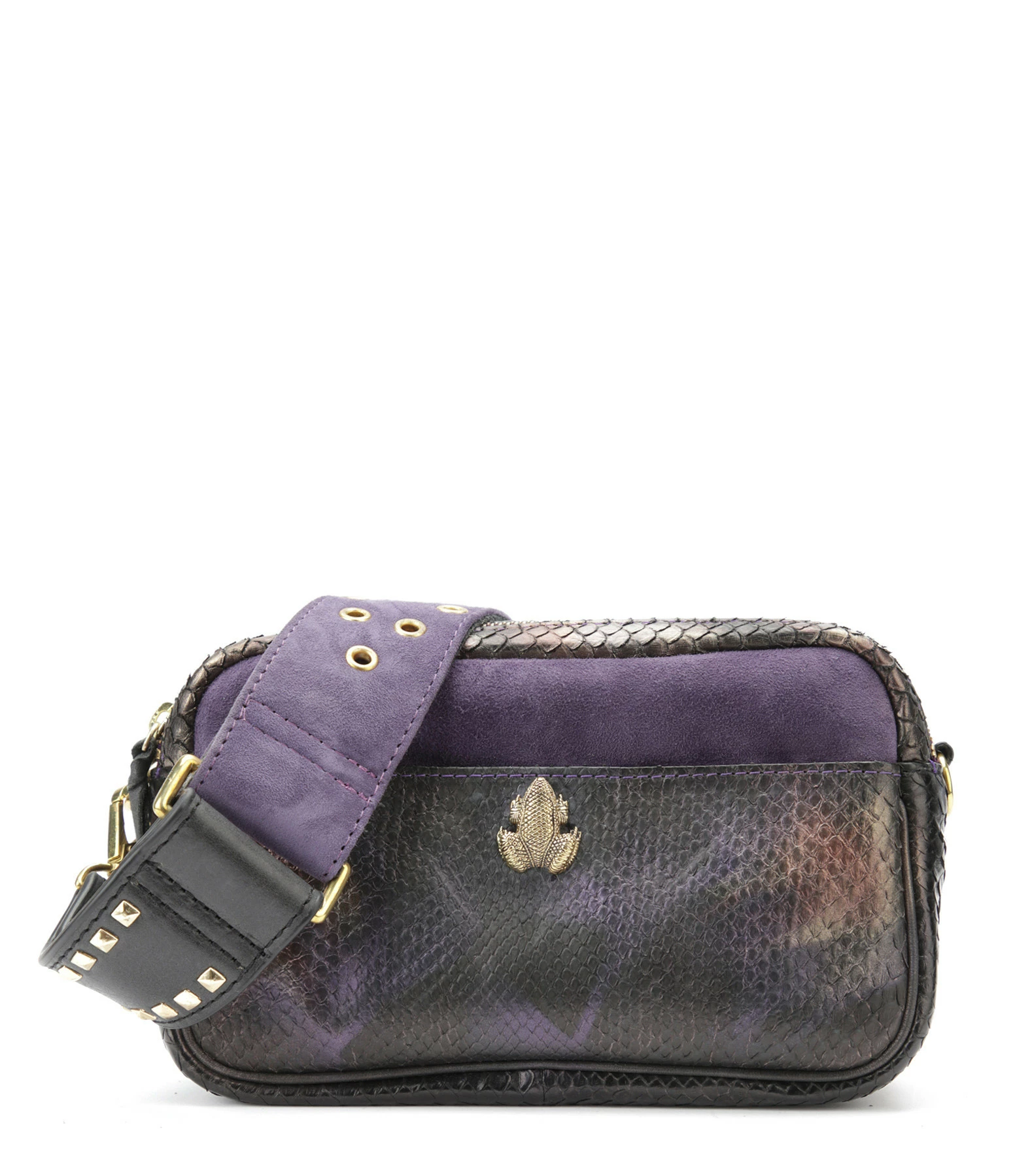 CLARIS VIROT Sac Lily Python Carbone 3 CLARIS VIROT Sac Lily Python Carbone