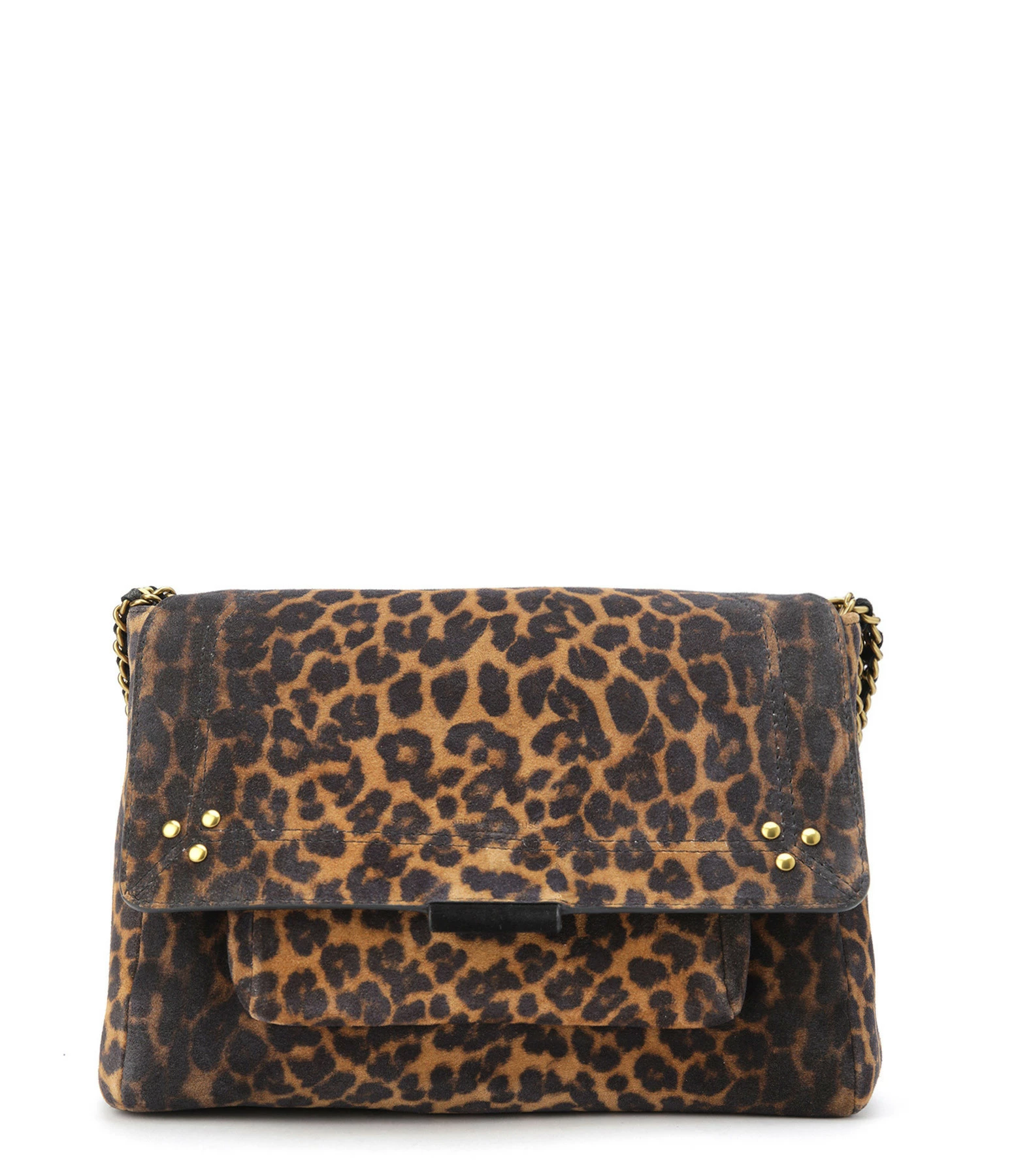 JEROME DREYFUSS Sac Lulu M Cuir Suédé Léopard 3 JEROME DREYFUSS Sac Lulu M Cuir Suédé Léopard