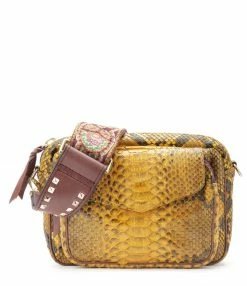 CLARIS VIROT Sac Charly Python Safran