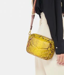 CLARIS VIROT Sac Charly Python Safran 10 CLARIS VIROT Sac Charly Python Safran -jerome dreyfuss shop unnamed file 1644
