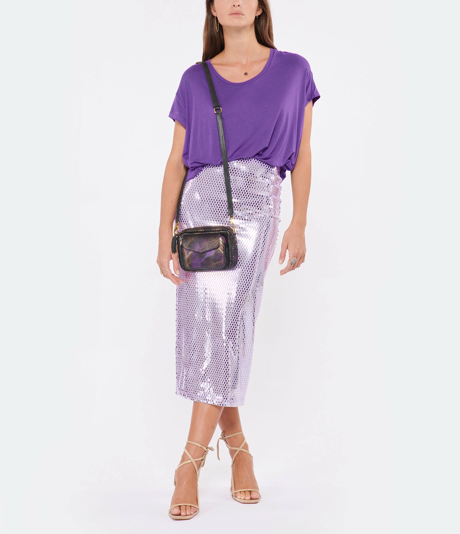 CLARIS VIROT Sac Baby Charly Python Carbone 7 CLARIS VIROT Sac Baby Charly Python Carbone – Image 5