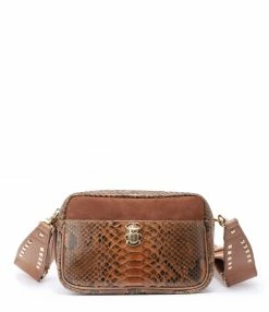 jerome dreyfuss shop 29 CLARIS VIROT Sac Lily Python Moka Mix