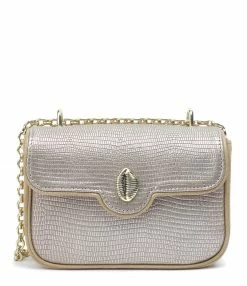 CLARIS VIROT Sac Ava Mini Cuir Platine