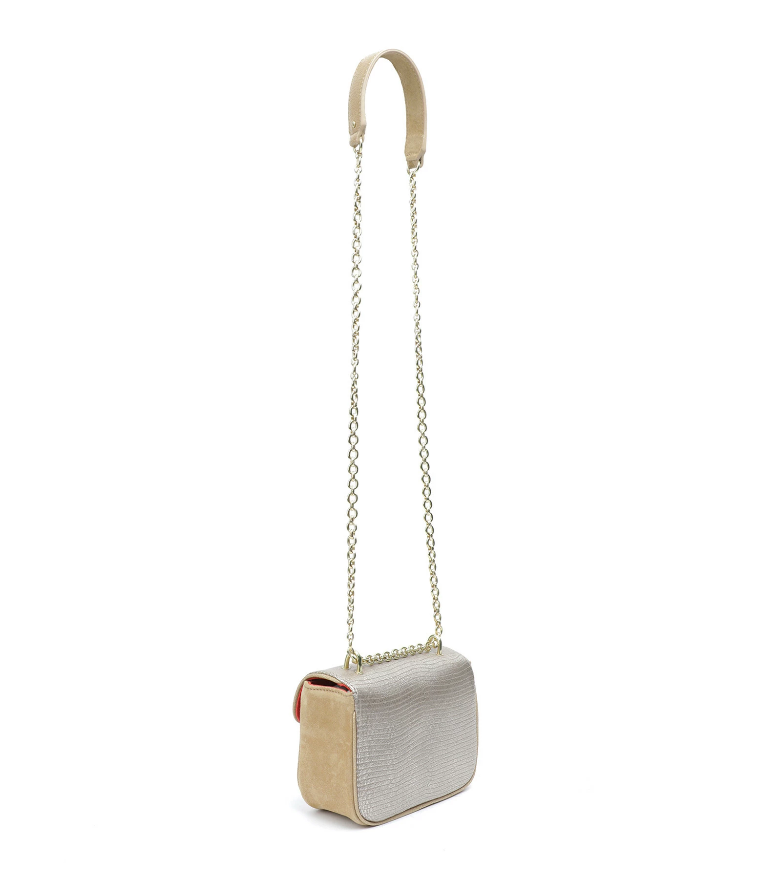 CLARIS VIROT Sac Ava Mini Cuir Platine 4 CLARIS VIROT Sac Ava Mini Cuir Platine – Image 2