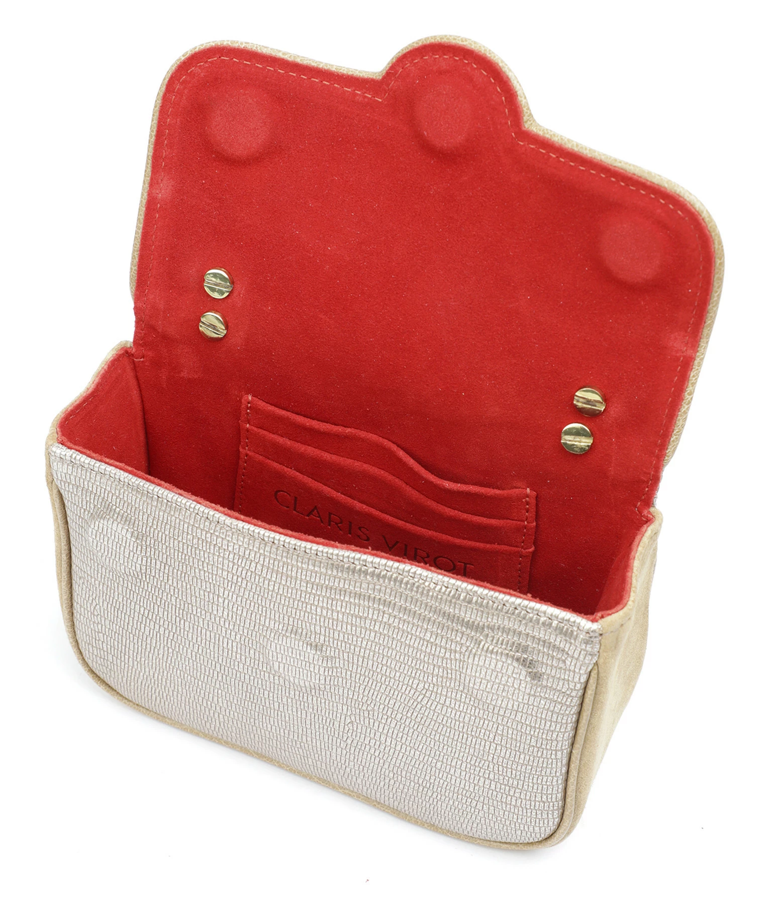CLARIS VIROT Sac Ava Mini Cuir Platine 5 CLARIS VIROT Sac Ava Mini Cuir Platine – Image 3