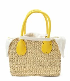 MUUN Panier Charles Naturel Jaune