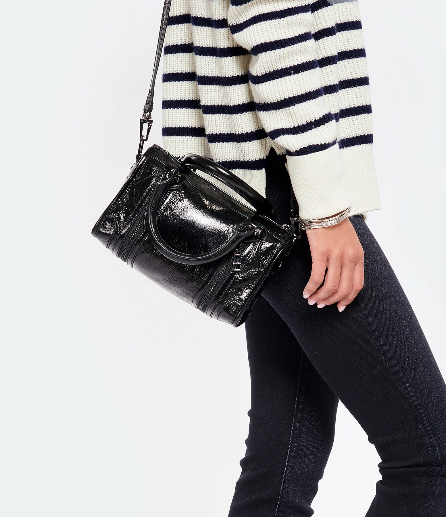ZADIG & VOLTAIRE Sac Sunny XS Vintage Noir 6 ZADIG & VOLTAIRE Sac Sunny XS Vintage Noir – Image 4