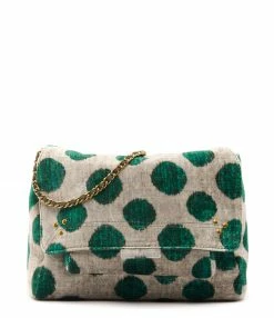 JEROME DREYFUSS Sac Lulu L Velours Imprimé Pois, Capsule Velours