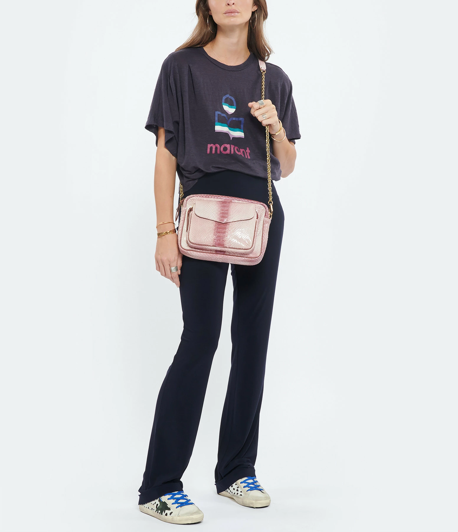 CLARIS VIROT Sac Big Charly Python Bordeaux Délavé 7 CLARIS VIROT Sac Big Charly Python Bordeaux Délavé – Image 5
