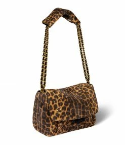 Alternative view of JEROME DREYFUSS Sac Lulu S Cuir Suédé Léopard