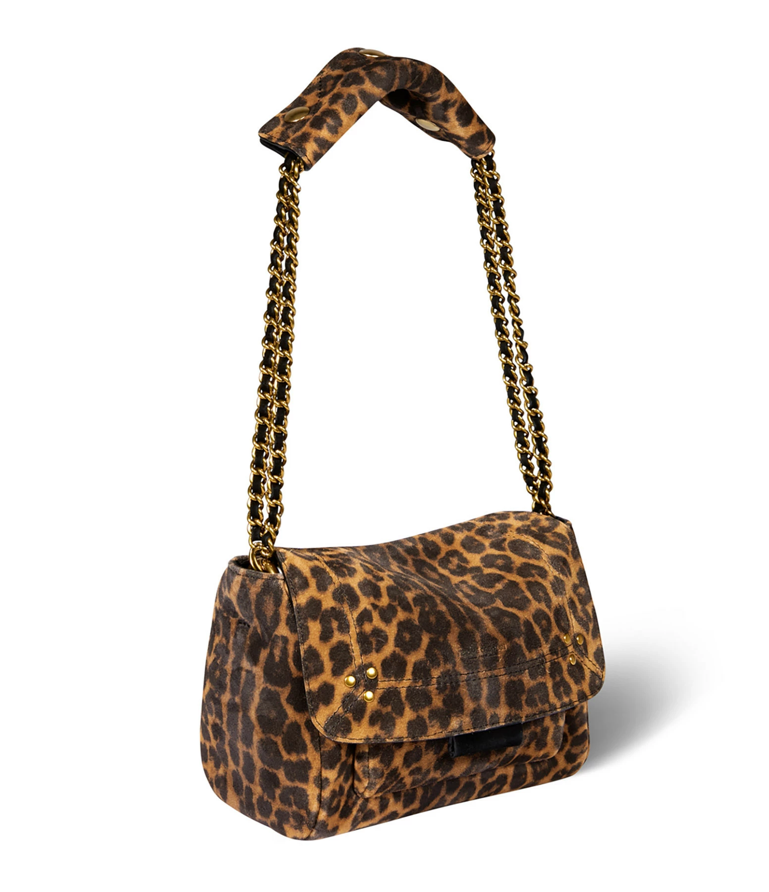 JEROME DREYFUSS Sac Lulu S Cuir Suédé Léopard 4 JEROME DREYFUSS Sac Lulu S Cuir Suédé Léopard – Image 2