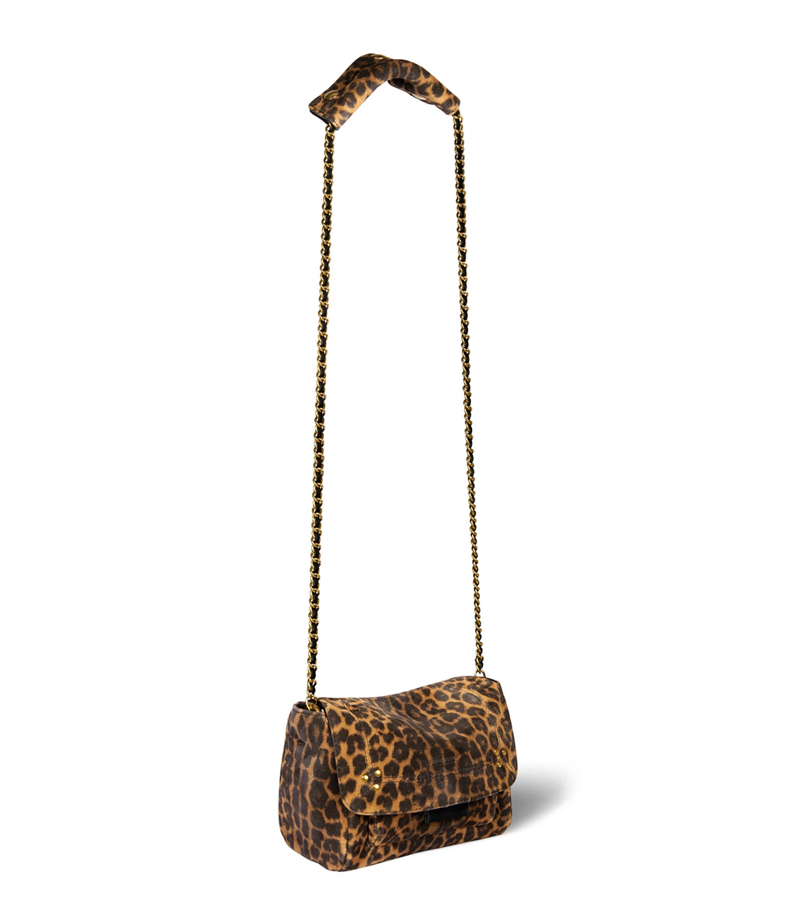 JEROME DREYFUSS Sac Lulu S Cuir Suédé Léopard 5 JEROME DREYFUSS Sac Lulu S Cuir Suédé Léopard – Image 3