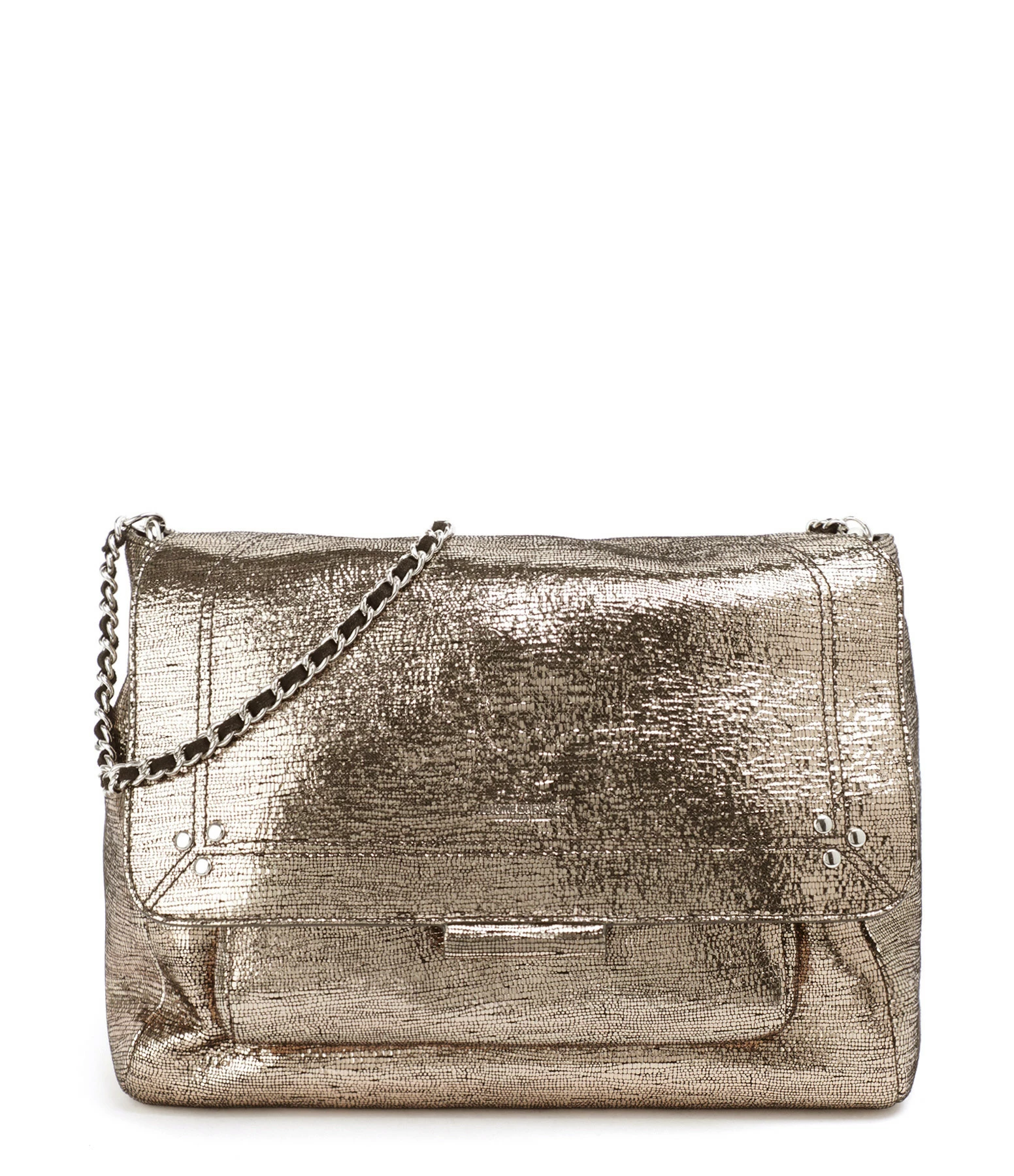 JEROME DREYFUSS Sac Lulu L Cuir Lamé Champa 3 JEROME DREYFUSS Sac Lulu L Cuir Lamé Champa