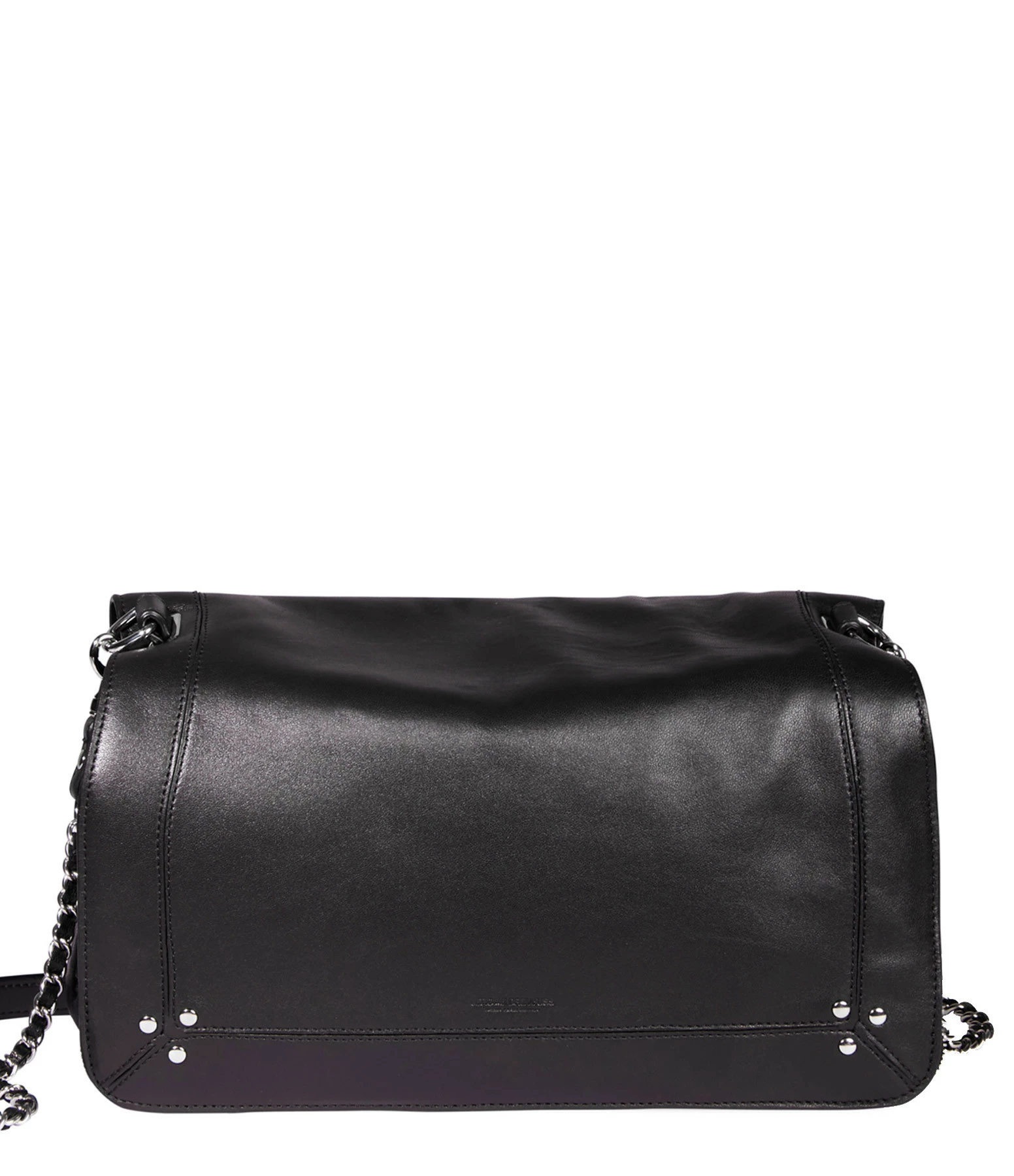 JEROME DREYFUSS Sac Bobi L Cuir Noir Silver 3 JEROME DREYFUSS Sac Bobi L Cuir Noir Silver