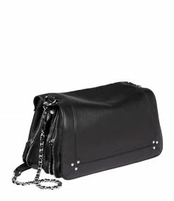 Alternative view of JEROME DREYFUSS Sac Bobi L Cuir Noir Silver