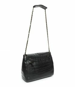 Alternative view of JEROME DREYFUSS Sac Lulu XL Cuir Croco Noir
