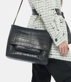 JEROME DREYFUSS Sac Lulu XL Cuir Croco Noir 14 JEROME DREYFUSS Sac Lulu XL Cuir Croco Noir -jerome dreyfuss shop unnamed file 1771