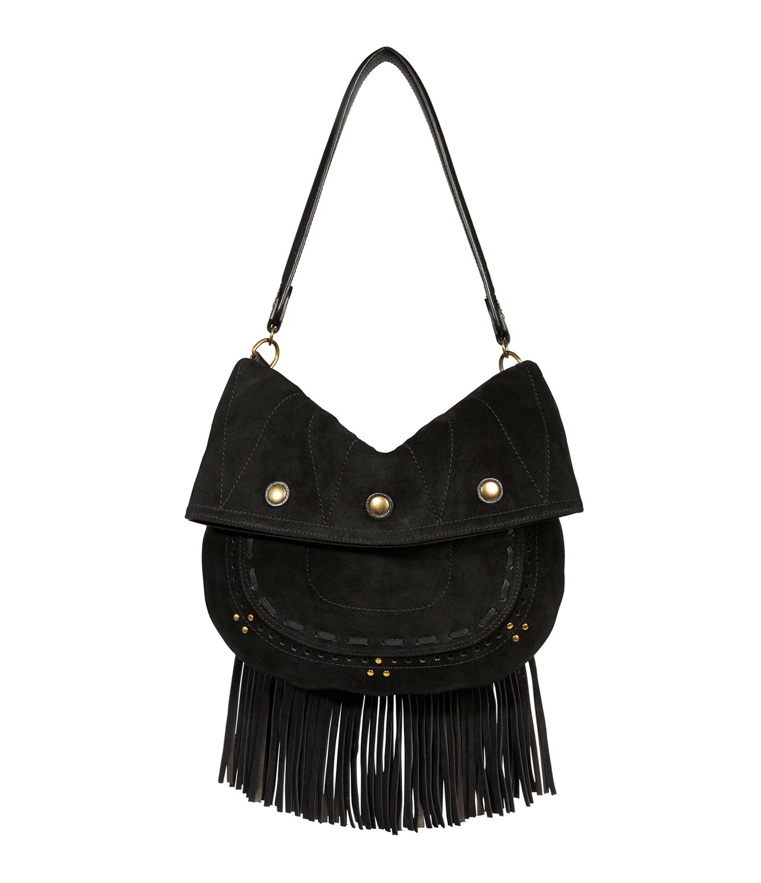 JEROME DREYFUSS Sac Jerry M Cuir Suédé Noir 3 JEROME DREYFUSS Sac Jerry M Cuir Suédé Noir