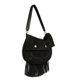 Alternative view of JEROME DREYFUSS Sac Jerry M Cuir Suédé Noir