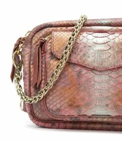 Alternative view of CLARIS VIROT Sac Charly Python Cuivre