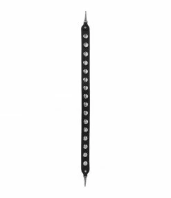 JEROME DREYFUSS Bandoulière Mini Festival Vachette Noir Silver