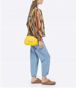 JEROME DREYFUSS Sac Helmut S Cuir Bubble Jaune Tournesol -jerome dreyfuss shop unnamed file 1821