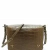 JEROME DREYFUSS Sac Igor Cuir Croco Kaki -jerome dreyfuss shop unnamed file 1822
