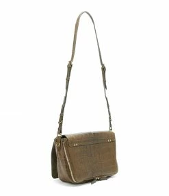 Alternative view of JEROME DREYFUSS Sac Igor Cuir Croco Kaki