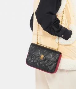 CLARIS VIROT Sac Ava Médium Cuir Réglisse -jerome dreyfuss shop unnamed file 1831