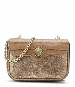 CLARIS VIROT Sac Mini Ava Cuir Tabac