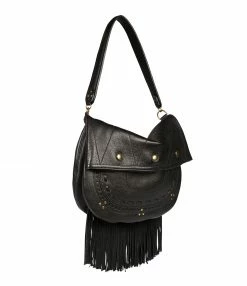 Alternative view of JEROME DREYFUSS Sac Jerry M Cuir Grainé Noir
