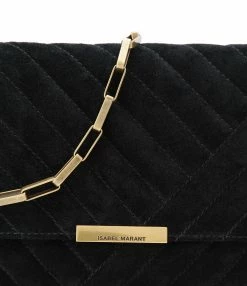 Alternative view of ISABEL MARANT Sac Merine Bandoulière Cuir Suédé Noir