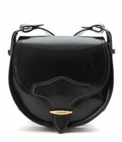 ISABEL MARANT Sac Botsy Cuir Bandoulière Graphique Noir
