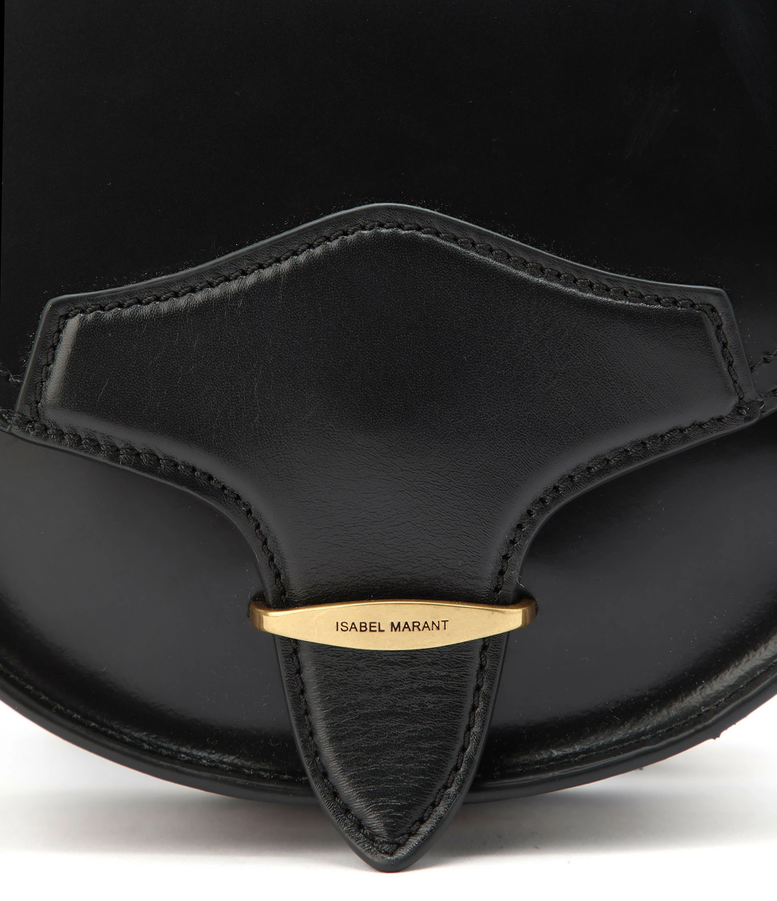 ISABEL MARANT Sac Botsy Cuir Bandoulière Graphique Noir 4 ISABEL MARANT Sac Botsy Cuir Bandoulière Graphique Noir – Image 2