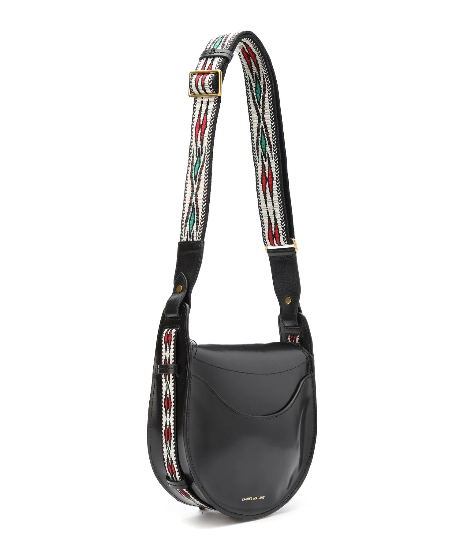 ISABEL MARANT Sac Botsy Cuir Bandoulière Graphique Noir 5 ISABEL MARANT Sac Botsy Cuir Bandoulière Graphique Noir – Image 3