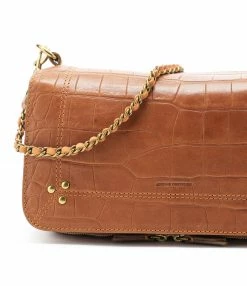 JEROME DREYFUSS Sac Bobi Cuir Croco Whisky -jerome dreyfuss shop unnamed file 1882