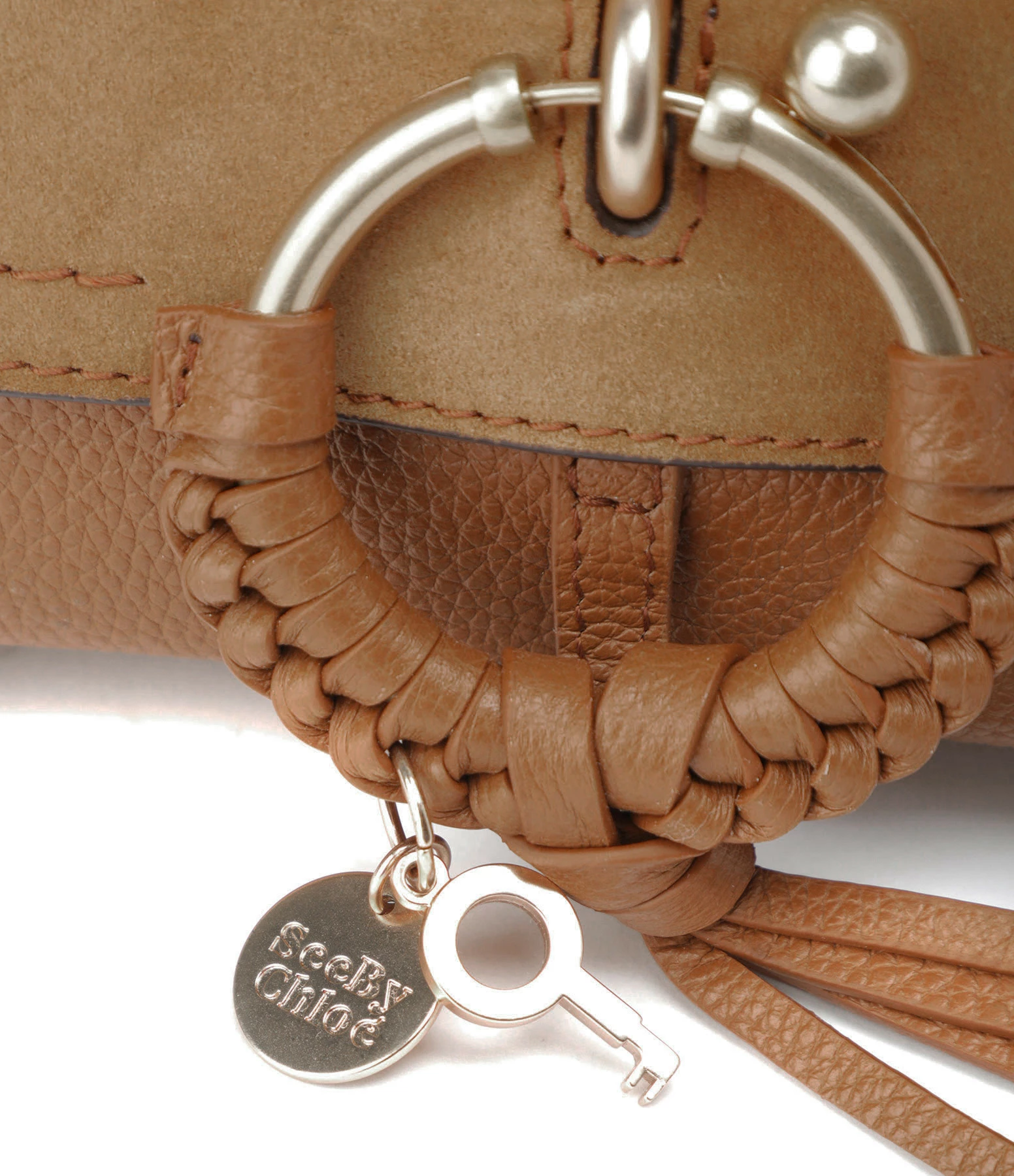 SEE BY CHLOE Sac Joan Mini Double Cuir Caramel 5 SEE BY CHLOE Sac Joan Mini Double Cuir Caramel – Image 3