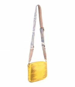 Alternative view of CLARIS VIROT Sac Charly Lézard Jaune Endek