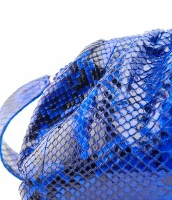 SISTA PARIS Sac Big Uniq Cuir Souple Python Bleu -jerome dreyfuss shop unnamed file 1936