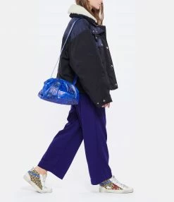 SISTA PARIS Sac Big Uniq Cuir Souple Python Bleu -jerome dreyfuss shop unnamed file 1939