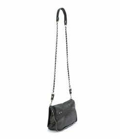 JEROME DREYFUSS Sac Bobi S Cuir Lamé Noir -jerome dreyfuss shop unnamed file 1956